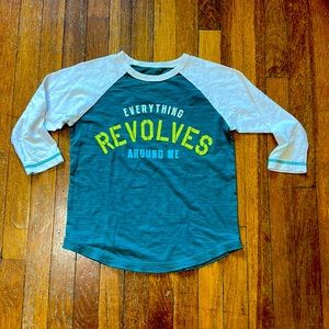 Peek Kids Copernican System Tee, 3/4 Sleeves, Sz S (6-7)